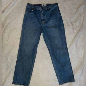 Abercrombie Woman’s Ankle Straight Ultra High Rise Curve Love Jeans 30 10 R